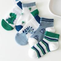 Calcetines De Verano Para Niños Y Niñas 5 Pares Algodón Transpirable Dibujos Animados Calcetines Deportivos Finos Para Bebés Y Niños De 0-12 Años - details 4