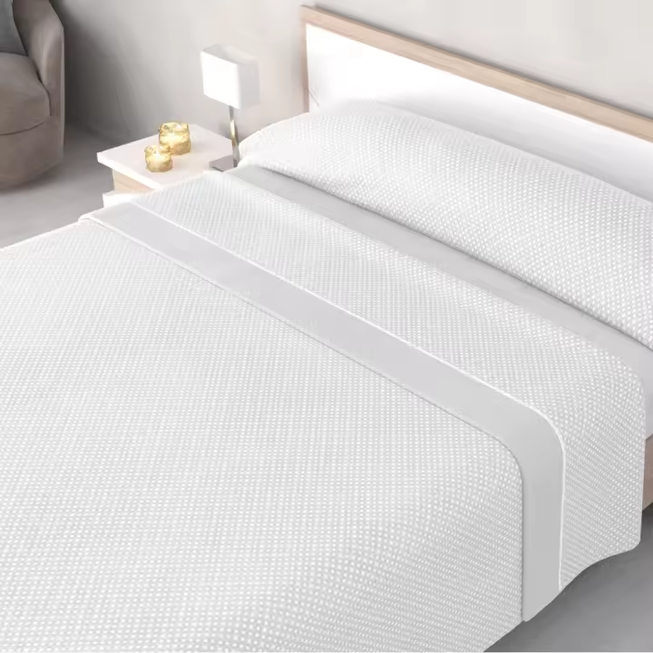 Juego de Sábanas de Coralina Eyre - Invierno, Calidez y Comodidad 180gr/m2 - Gris y Aguamarina - 100% Poliéster - Para un Descanso Perfecto - 1