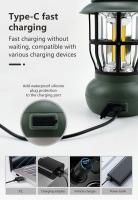Lámpara De Camping LED Portátil Recargable USB Con 3 Modos De Iluminación Luz De Tenda Para Senderismo Y Escalada Al Aire Libre - details 9
