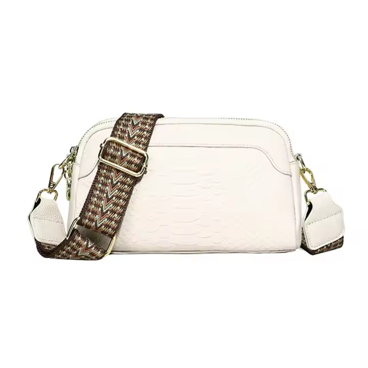 Nueva Bandolera De Cuero Genuino Con Estilo Étnico Gran Capacidad Para Mujer Bolso De Hombro Para Fecha Viaje Bolsos - 1