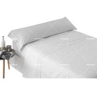 Juego de cama de tres piezas, funda de colchón, textil para el hogar, delicado y suave, agradable para la piel, color sólido, adecuado para sala de estar, dormitorio. - details 0