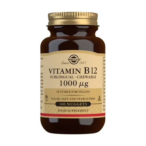 SOLGAR VITAMIN B12 1000 ug  MASTICABLE 100 COMP - 1