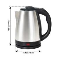 Hervidor Eléctrico De Acero Inoxidable 304 Portátil 2L Tetera Para Café Con Calefacción Rápida 1500W Función De Apagado Automático Base Rotatoria De 360 Grados Para El Hogar - details 4