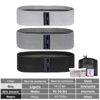 Banda Elástica De Resistencia Para Glúteos Y Piernas En Tela Para Ejercicios De Squat Y Estiramiento En Yoga Y Gimnasio Equipamiento De Fitness Para Coreografía Y Uso General - details 2