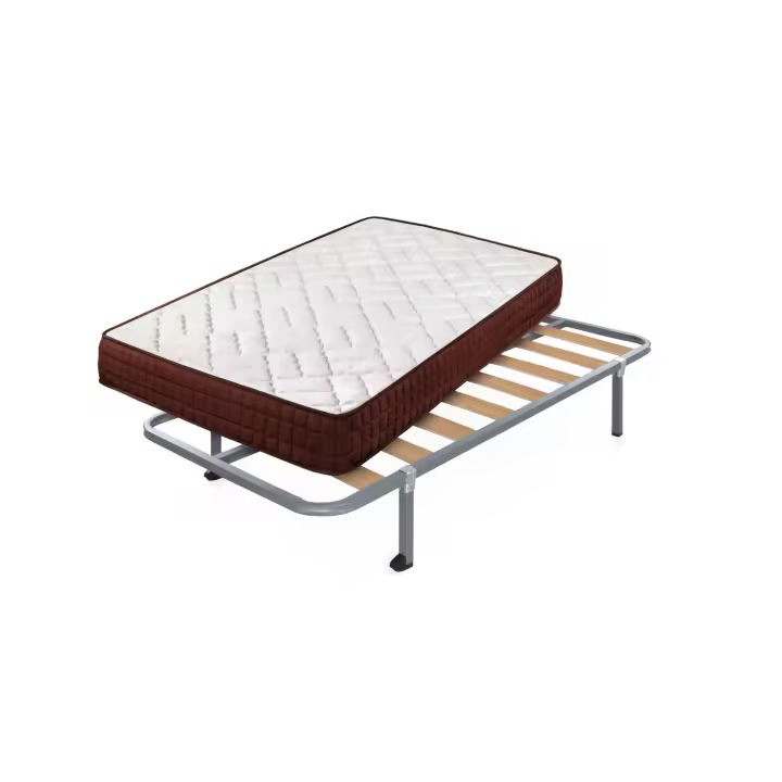 CAMA EXPRESS Pack Colchón Viscosoft Ergos13 + Somier Hades con Patas Cuadradas de 25 cm - 1