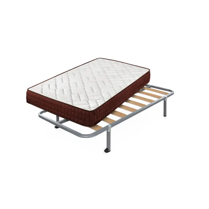 CAMA EXPRESS Pack Colchón Viscosoft Ergos13 + Somier Hades con Patas Cuadradas de 25 cm - 1