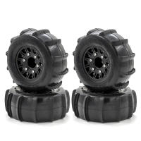 4PCS Neumáticos De Rueda Para Sling Shot Sand Snow Para Coche RC 1/10 Camión De Carreras Curtas Slash Losi 22S DR10 HPI - details 4