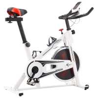 vidaXL Bicicleta con Sensores de Pulso y Casa Gimnasio Color Blanco,  Negro, y mas - details 0