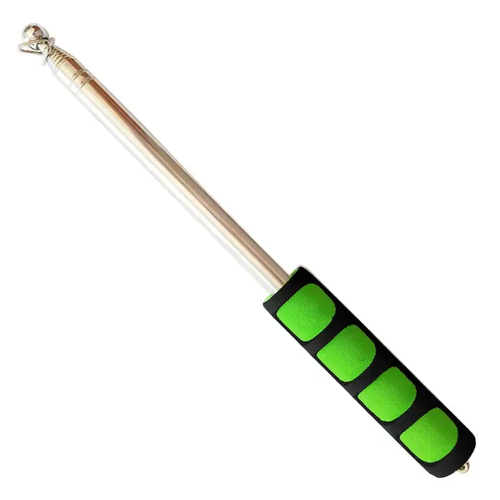Palo De Bandera Telescopio De 200 Cm 6.56 Ft Acero Inoxidable Ligero Con Mango De Esponja Portátil Para Bandera Flotante - 1