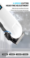 Cortadora de pelo eléctrica recargable para el hogar, cortadora de pelo profesional, cortadora de pelo inalámbrica recargable con pantalla digital - details 2