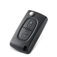 Banner - Carcasa mando llave de coche 2 botones compatible con citroen y peugeot negro