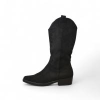 Botas cowboy de mujer planas con bordado, estilo vaquero clásico cómodo, en color negro, marrón y beige BM58A - details 2