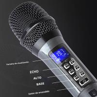 Micrófono Inalámbrico Depusheng W4 Con Eco Acento Bajo Y Bluetooth 98 FT Rango UHF Sistema De Micrófono Portátil Dinámico Para Escenario - details 4