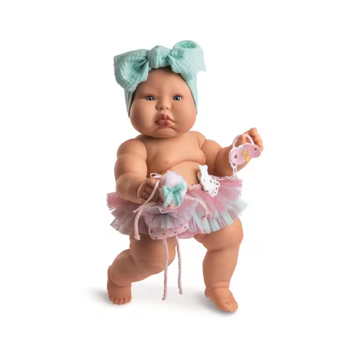 Muñeca Chubby Baby Bailarina. Un Gordete De Rechupete!! Cuerpo Vinilo Articulado 50 Cm.  (Berjuan 20001) - 1