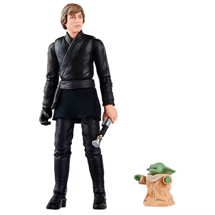 Figuras Luke Skywalker & Grogu El Libro de Boba Fett Star Wars 9,5cmFigura  Coleccionable - Idea de Regalo- Mercancia Oficial - Juguetes para Niños y Adultos - Movies Fans - Muñeco para Coleccionistas y Exposición - 1