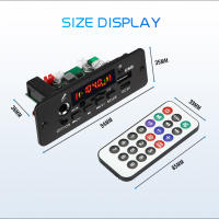 Kebidu 10W Amplificador Digital MP3 Con Decodificador De Tarjeta De Circuito Integrado DC 5V Bluetooth 5.0 FM Soporte Microfono Reproductor MP3 Para Coche Con Control Remoto - details 2
