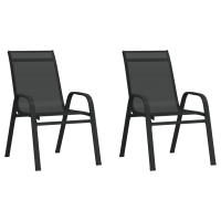 vidaXL Juego de bistro de jardín de 3 piezas negro - details 2