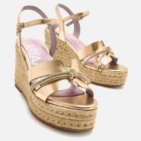 Sandalias plataforma mujer MARIAMARE 68560 C56765 SANDALIA CUÑA YUTE CHAMPAGNE 35902 25V - details 2