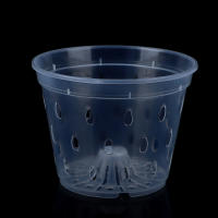 Maceta De Flor Transparente Con Agujeros Para Jardín Y Orquideas Accesorios De Maceta De Plástico Moderno Con Drenaje - details 13