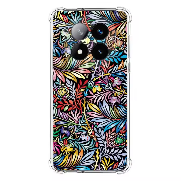 Tumundosmartphone Funda Silicona Antigolpes para Xiaomi Redmi Note 14 Pro+ Plus 5G Diseño Flores 04 Dibujos - 1