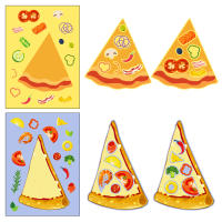 Juego De Puzle De Pegatinas DIY Pizza Divertido Y Educativo Para Niños 6 Hojas Para Todas Las Ganas Juguetes Para Juntar Unisex - details 3