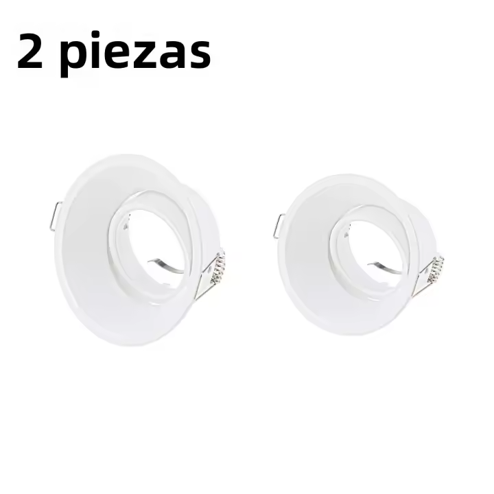 2PCS Luz Baja Recortable De Aluminio Comercial LED Accesorios De Iluminación Rotativos Ajustables Para El Hogar Y Oficina - 1