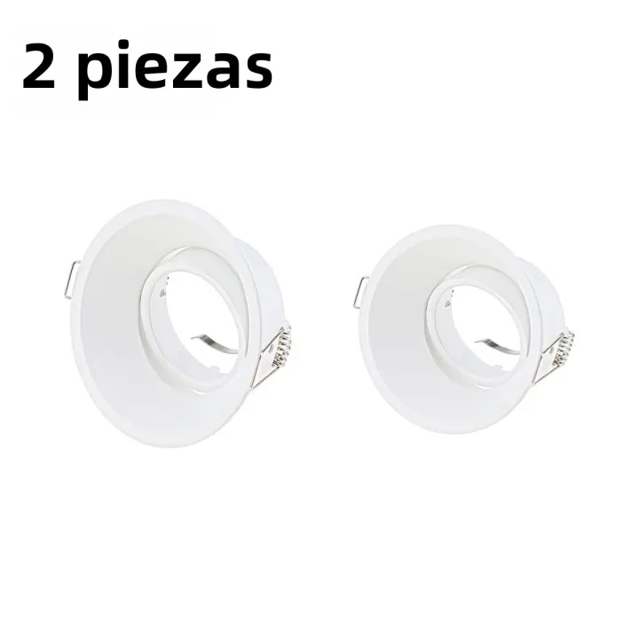 2PCS Luz Baja Recortable De Aluminio Comercial LED Accesorios De Iluminación Rotativos Ajustables Para El Hogar Y Oficina - 1