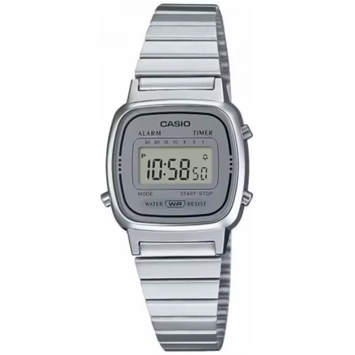 Reloj Casio Mujer Digital Acero Retro LA670WEA-7EF - 1