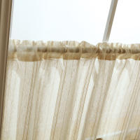 Cortina De Valance De Tela Con Línea Blanca Para Sala De Estar Moderna Con Bolsillo Para Rodillo Decoración Para Ventana Puerta Y Armario 1 Pieza - details 7