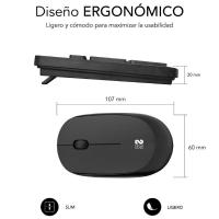 Teclado y Ratón Ergonómicos Inalámbrico Subblim Combo Business Slim CSSW10 para PC, Tablet y Smartphones - details 1