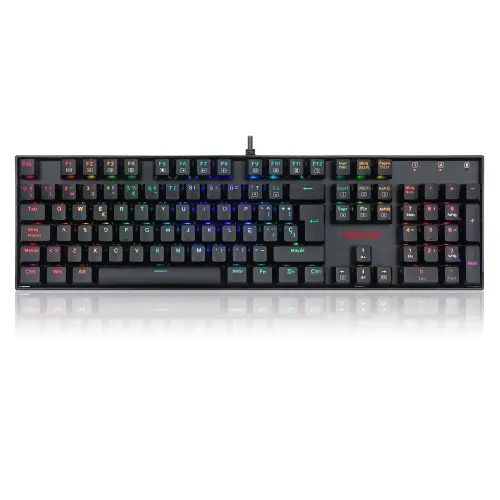 Redragon - MITRA Teclado Mecánico Gaming Switch Rojo RGB Español España Negro - 1