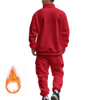 Conjunto Deportivo Casual Para Hombres Verano Otoño Invierno Con Cierre De Cremallera Y Veludo Tejido De Poliéster Talla S a XXXL - details 74