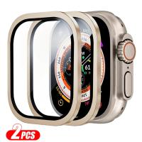 Protector De Pantalla De Vidrio Templado Para Apple Watch Ultra 49mm Anti-Arañazos HD Con Bumper Metálico Cubierta Completa Para Reloj IWatch Ultra 49mm - details 0