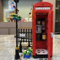 Juguetes De Bloques De Construcción En Forma De Teléfono Rojo De Londres Símbolo Británico Clásico Para Adultos Y Niños Regalos Decoración Del Hogar - details 1