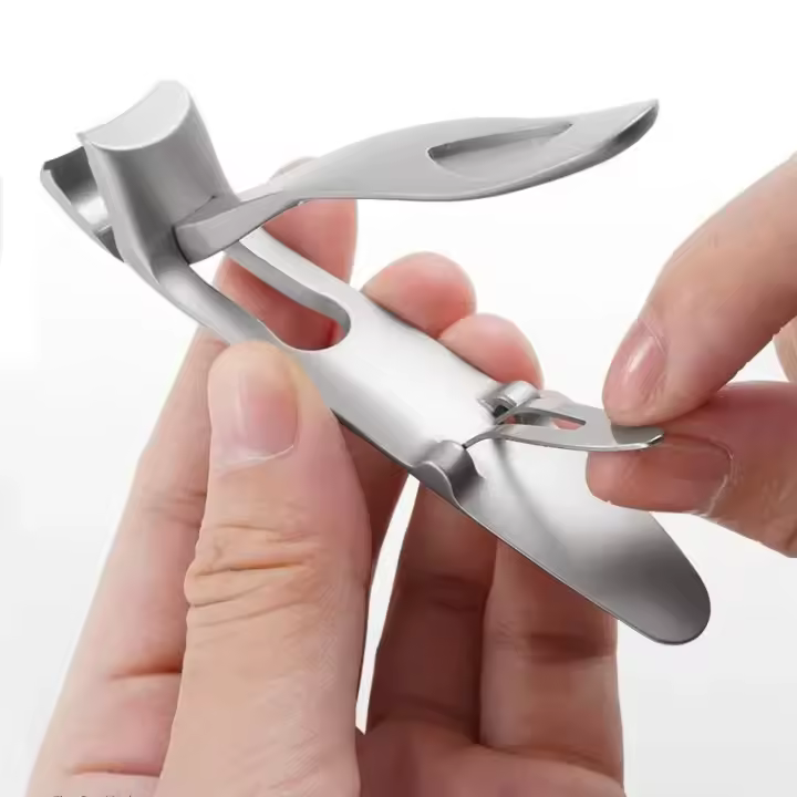 Cortaúñas profesional para uñas de los pies, cortador de uñas gruesas con apertura de mandíbula ancha, mango largo, acero inoxidable, 1 piezas - 1