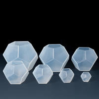 Molde De Silicona Para Resina Epoxy DIY Sideral Con Superficie En Corte De 5 Lados Lámpara De Esfera Micro Paisaje - details 14