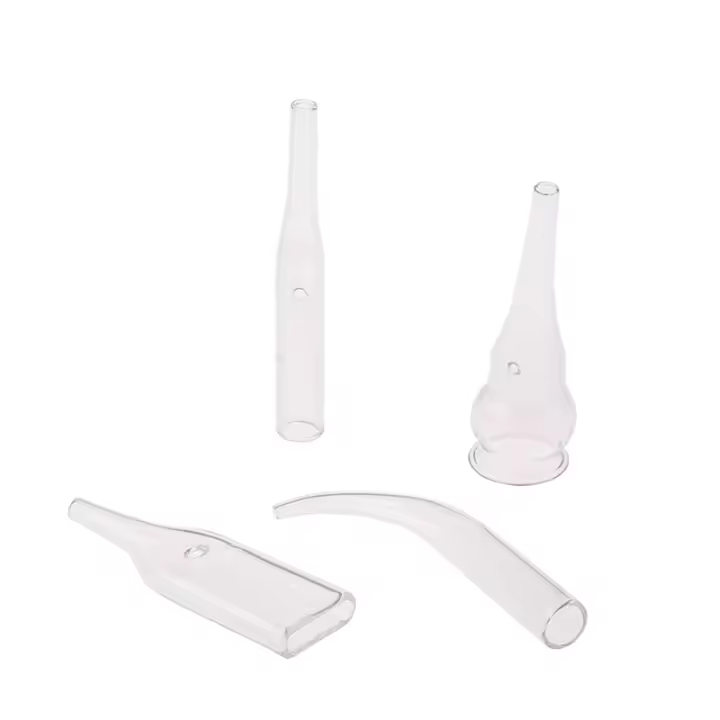 Set De 4 Piezas Retirador De Quistes Faciales De Vidrio Herramienta De Limpieza De Poros Extractor De Vaciado Con Tubos Negro - 1