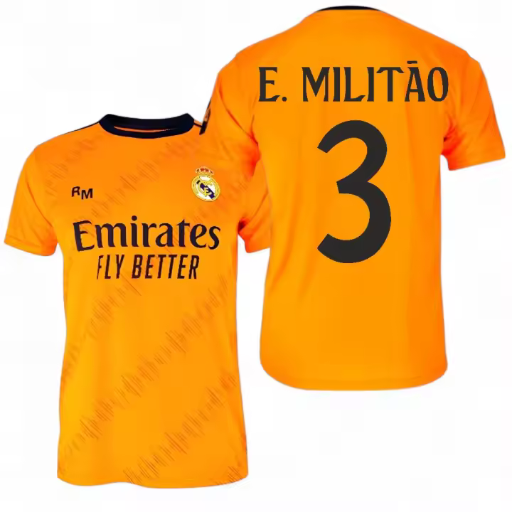 Real Madrid - Camiseta Segunda Equipación Adulto - Temporada 24/25 - Dorsal de E. Militao - 1