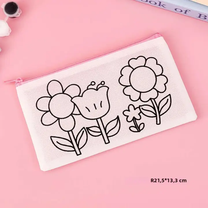 Bolsa De Dibujo DIY Para Niños Mariposa Mermaid Con Marcadores Y Colores Para Manualidades Y Arte Material PP No Tóxico - 1