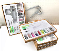 Kit De Herramientas Para Ojales Y Anillos Redondos De Metal Para Piel Y DIY De 80 a 400 Piezas Herramienta Multifuncional Para Pegatinas Y Scrapbooking - details 1