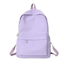 Mochila Escolar Para Mujer Impermeable De Gran Capacidad Con Cierre De Cremallera Suave Color Sólido Casual Para Niñas Adolescentes Estudiante Suministro - details 42