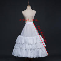 Crinolina Para Mujer Con 4 Aros Y 5 Capas De Volante Suelta Bajo Para Vestido De Baile Y Boda Material De Poliéster - details 4