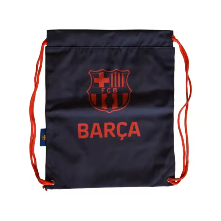 Fútbol Club Barcelona Bolsa Gymsack Mochila Cuerdas Saco azul marino letras rojas BARÇA producto oficial 42x32cm 5004GYE4 - 1