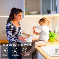 Tiras LED COB 220V Alta Brillo 12W/M Impermeables IP68 Flexibles Para Iluminación De Cocina Armarios Jardín Al Aire Libre - details 5