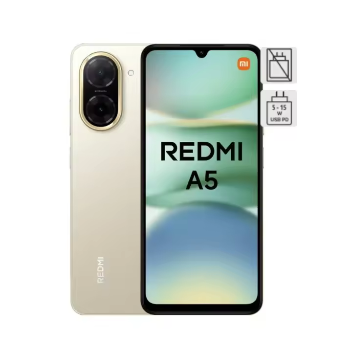 Smartphone Xiaomi Redmi A5 3GB/ 64GB ( Condición NUEVO) 3 AÑOS GARANTIA FABRICANTE Color dorado o Azul móvil bueno libre y barato - 1