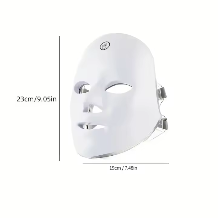 BIT Máscara de belleza LED de 7 colores - Dispositivo de cuidado facial sin fragancia, recargable por USB para mujeres - Regalo perfecto para ella, ideal para todo tipo de piel, instrumento de belleza, regalo de festival - 1