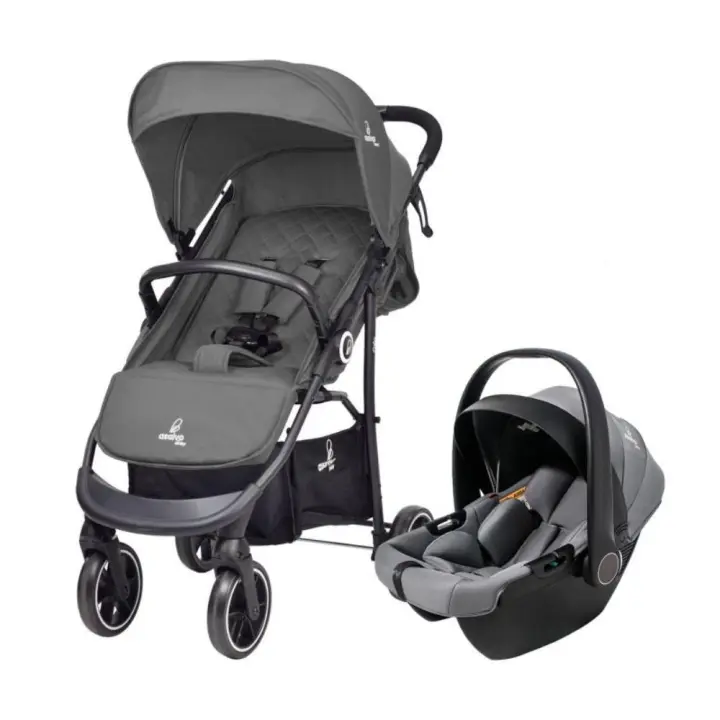 Carrinho de bebé 2 em 1 Asalvo Oslo 2 Grey - 1