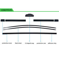Limpia Parabrisas De Coche Para Hyundai Matrix 2001-2010 Limpia Fosforo Duro De Goma Suave HD Silencioso Duradero 22 "+16" - details 3