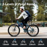 Eleglide M1 Plus App Version Bicicleta Eléctrica de Moped 27.5 pulgadas Neumático 250W Motor 36V 12.5Ah Batería Velocidad de 25km/h 21 Velocidades Shimano Freno de Disco Dual Con Control de Aplicación - details 8