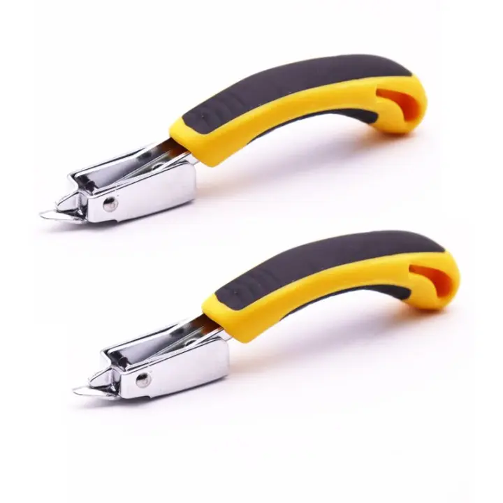 (2 UDS) Grapadoras Removedor de Uñas Levantador de Grapas Oficina Extractor Fuerza Muebles Piso Alfombra Cad - 1